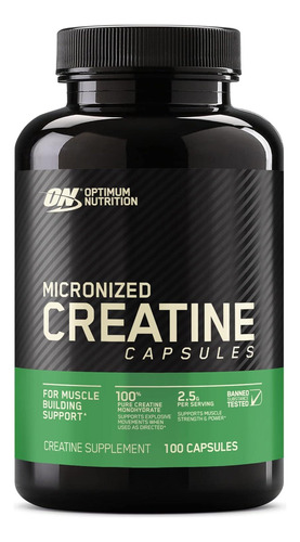 Optimum Nutrition Creatina Monohidratada 100 Cápsulas