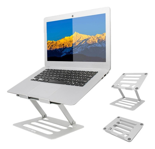 Soporte Base Alzador Para Mac Macbook Notebook 10-17 Alumin Color 283165