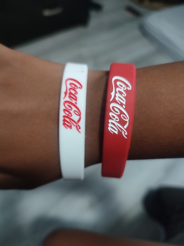  2 Pulseras De Silicón Coca Cola