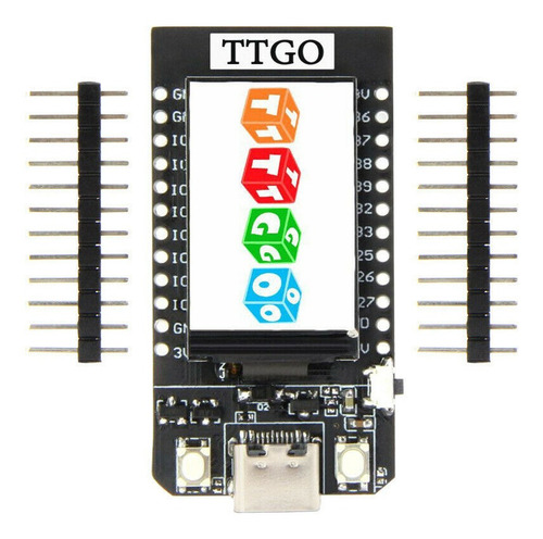Modulo Esp32 Ttgo Con Lcd 1.14 Tft Rgb Lilygo Cp2104 Usb-c