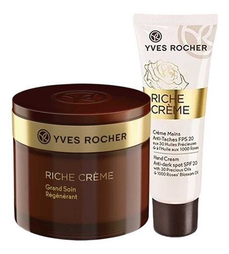 Imagen 1 de 4 de Set Riche Creme: Crema Facial Dia / Noche Y Crema De Manos