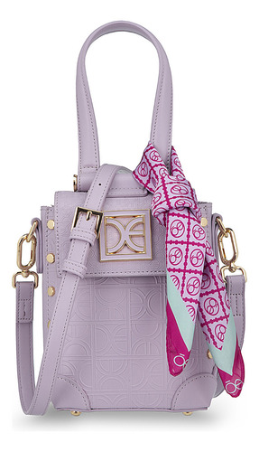 Bolsa Briefcase Cloe Ladasi Chico Color Lila