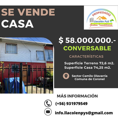 Se Vende Casa En Sector Camilo Olavarria