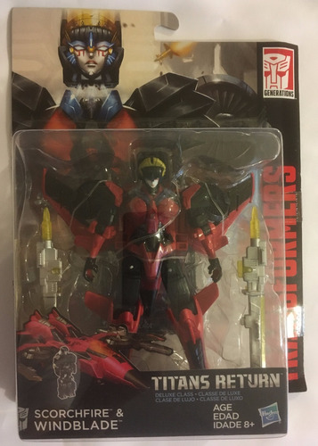 Transformers Titans Return Scorchfire & Windblade Nuevo