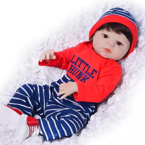 Bebe Reborn Menino 100% Silicone 57 Cm - Gael no Shoptime