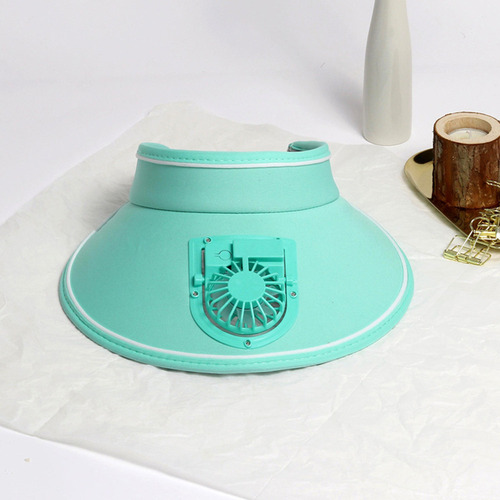 Sombrero Para El Sol Con Ventilador De Carga Usb A La Moda,