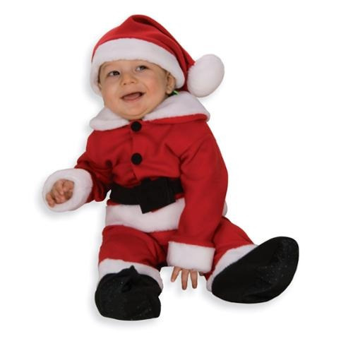 Disfraz Para Bebe Santa En Fleece Con Cinturón Talla 6-12