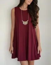 Comprar Vestido Casual Maitenas Uruguay Yersey Mujer Muslo Corta