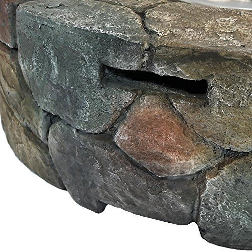 Sunnydaze 30 Inch Piedra Hoguera Ga Lp Roca Lava