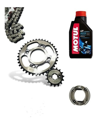 Kit Transmision Baccio Classic Reforzada 1045+aceite Motul +