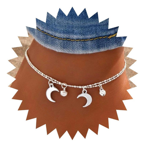 Aneneiceera Tobillera Bohemia Con Forma De Luna En Capas, To