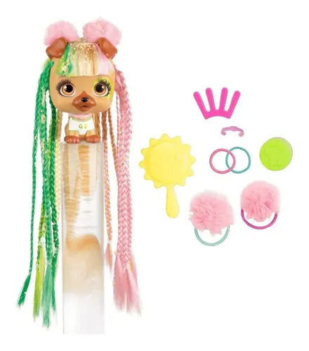 Muñeca Vip Pets Serie 2 Glitter Twist Verde Original!