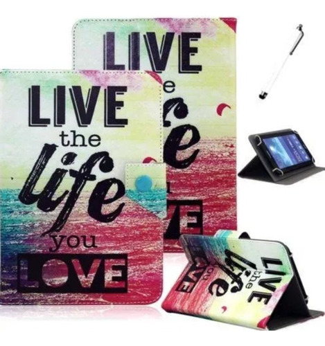 Funda Para Tablet 7 Cubierta Cuero Universal Er Con Soporte