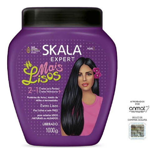 Máscara Capilar Vegana Mais Lisos Expert X1kg Skala Original