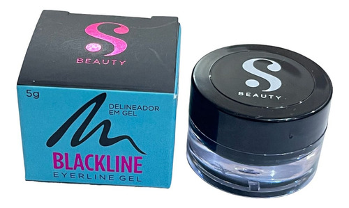 Delineador Gel Suelen Makeup Blackline Preto A Prova D'água