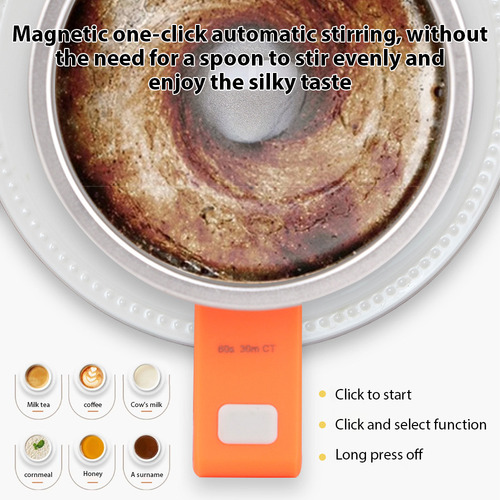 Taza De Café Con Agitación Automática, Tapa Para Mezclar, 30