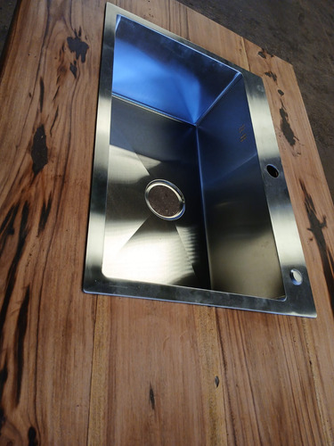 Mesada De Madera Maciza De Quebracho Colorado X Metro Lineal Colorado