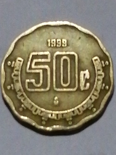 Moneda Mexicana 50¢ Centavos 1999 Coleccionable. 