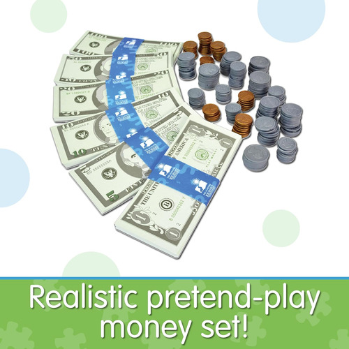 Juego De Dinero Con Billetes Realistas Para Niños Desde 5 Añ