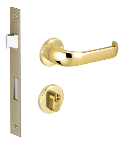 Fechadura Duna2 55mm 1750 Externa Dourado Polido