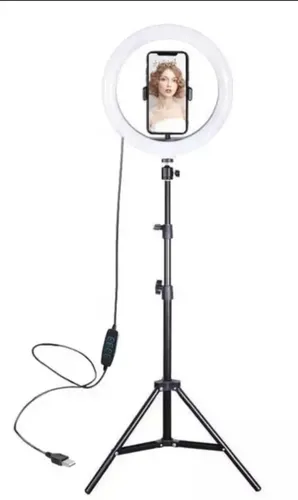Aro De Luz Para Fotografia 26cm Foco Video + Tripode