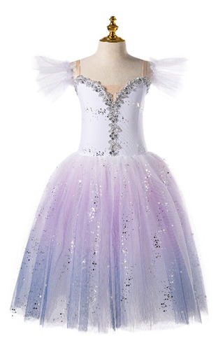 Vestido De Ballet Largo Con Tutú De Tutú De Baile Para Mujer
