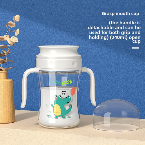 Vaso Entrenador 240ml Ballena Para Bebés Mayores De 6 Meses