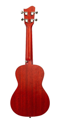 Ukelele Concierto Bamboo Rojo U-23 Fuego Incluye Funda Y Pua