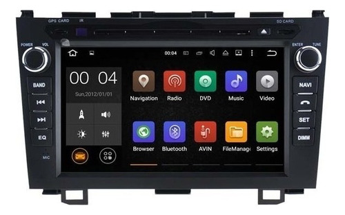 Honda Crv 2007-2011 Android 9.0 Dvd Gps Wifi Mirror Link Hd