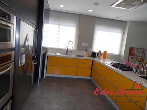 Imagem 11 de 15 de Penthouse Tamboré: Finíssima Decoração: Porteira Fechada - Es336k