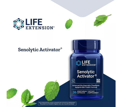 Senolytic Activator 36 cápsulas vegetarianas sin sabor