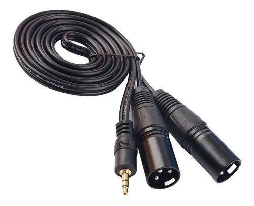 2 Cable De 1,5 M 3,5 Mm A Xlr Doble