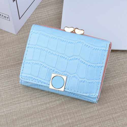 Cartera Plegable Con Estampado De Cocodrilo Schoolgirl