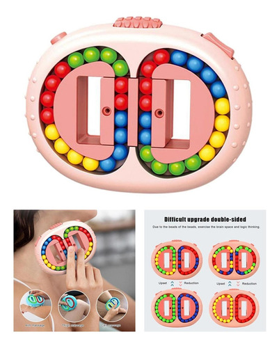 Bean Cube Toys 3d Puzzles Small Beads Cube Toy Regalos Rosa