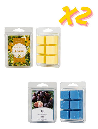 Cera Soja Aromatica Para Sacheteros Paquete 2 Forma Cubos