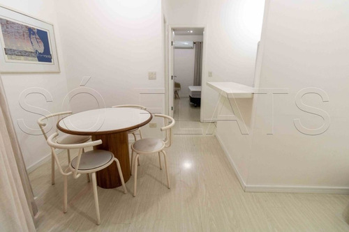 Imagem 3 de 15 de Em Moema Muito Bem Localizado, Flat Todo Mobiliado Disponível. - Sf25201