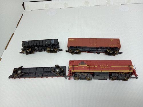 Imagem 4 de 8 de Conjunto Trem Elétrico Antigo Frateschi Ho Na Caixa + Extras
