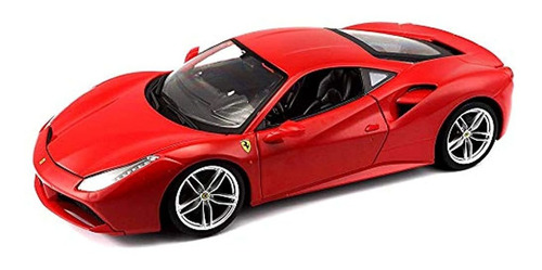 Coche De Juguete A Escala 1:18 Ferrari Burago Color Rojo