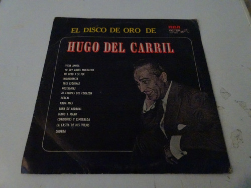 Hugo Del Carril - El Disco De Oro - Vinilo Argentino Tango