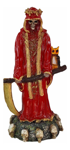 Figura Decorativa De La Santa Muerte Con Corona De Espinas 