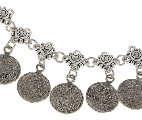 Cigana Moedas Tassel Head Chain Tiarca Bohemian Boho Jóias