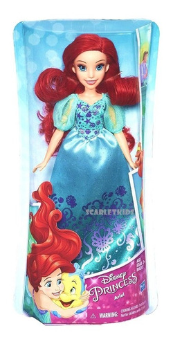 Princesa Ariel Muñeca 28 Cm Original Hasbro Disney Scarlet