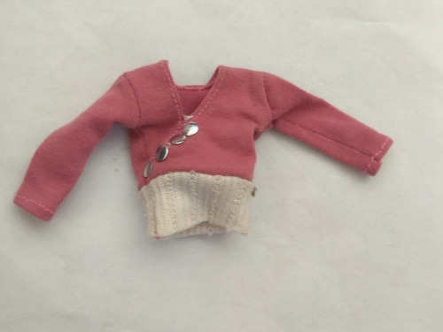 Barbie Ropa Sudaderas Blusa Playera Rosa Por Pieza (Usado)