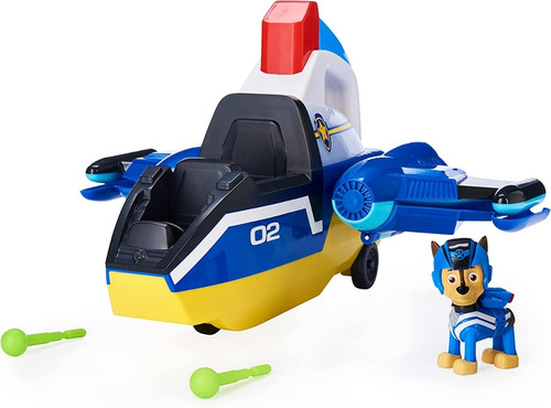 Paw Patrol Spiral Rescue Jet De Chase Con Luces Y Sonidos