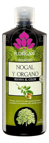 Shampoo Protector De Color Nogal Y Organo 1 Lt. Florigan
