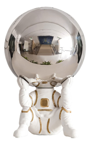 Artlovin Escultura Astronauta Planeta Creativa Cabeza Bola