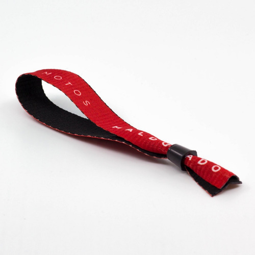 Imagen 4 de 9 de Pulseras Seguridad Poliester Negras Full Print Pack 500u