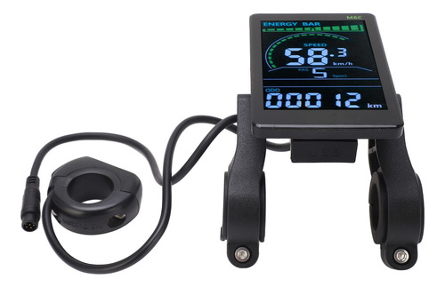 Pantalla Lcd Para Bicicleta Eléctrica M6c Display Meter Abs