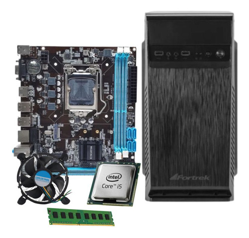 Pc Cpu Intel I5 3470 Placa H61m 8gb Ssd 240gb  C/ Wifi