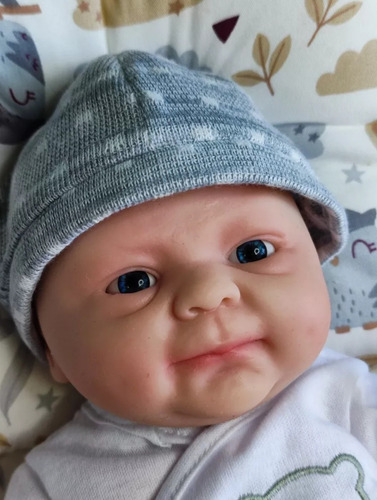 Bebe Reborn Original Silicona Sólida 1.8kg Coco Boy 35 Cm